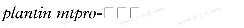 plantin mtpro字体转换